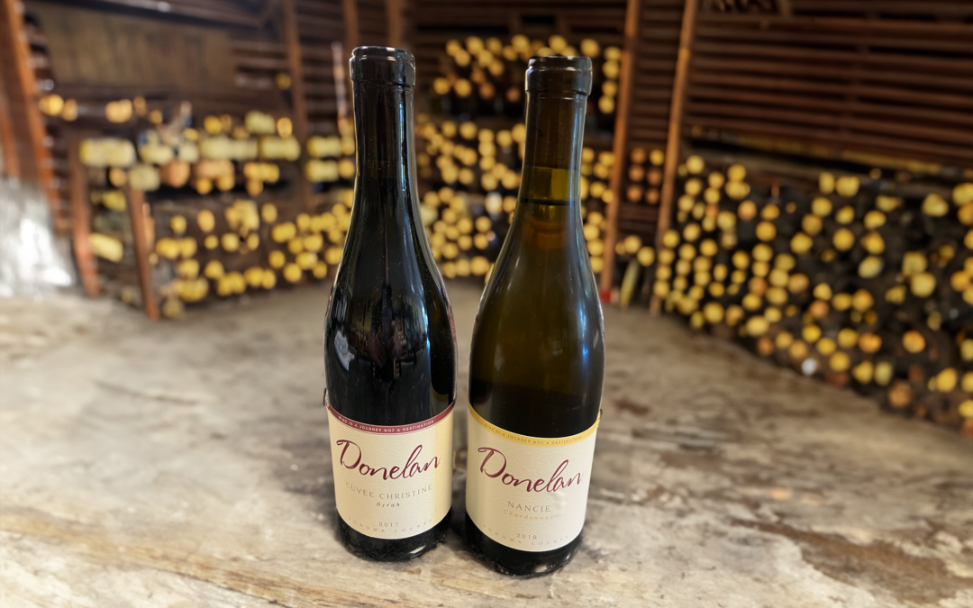 Donelan Featured wine – 2017 Cuvee Christine & 2018 Nancie Chardonnay| July 11th